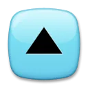 Felfelé mutató kis piros háromszög