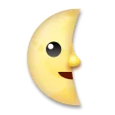 Az utolsó negyedév hold arcával