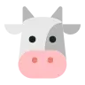 Face de vache Emoji 🐮 image - Tossface style