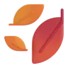 Emoji Leesett levél 🍂 image - Microsoft 3D Fluent style