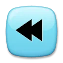 Fekete balra mutató kettős háromszög