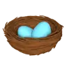 Emoji Fészek Tojásokkal 🪺 image - Apple style