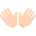 両手サインを開く