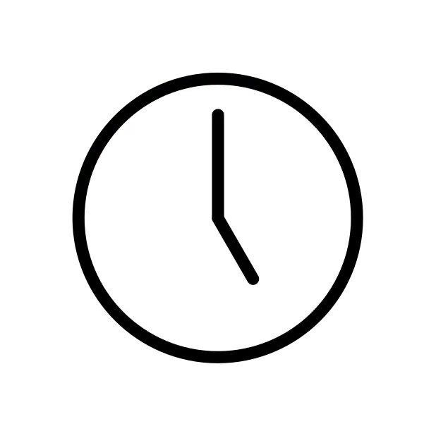 時計の文字盤5時