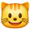 Emoji Mosolygó macska arca nyitott szájjal 😺 image - Samsung style