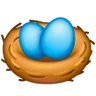 Emoji Fészek Tojásokkal 🪺 image - Samsung style