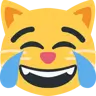 Emoji Macska arcát könny öröm 😹 image - Twitter / X (Twemoji) style