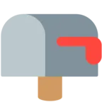 Closed Mailbox With Lowered Flag