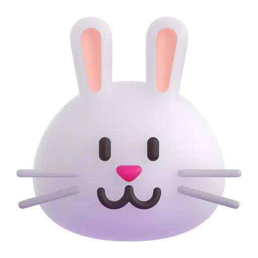 うさぎの顔