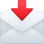 Boríték lefelé mutató nyíllal fent