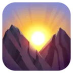 Napkelte hegyek felett