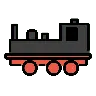 Emoji Gőzmozdony 🚂 image - OpenMoji style