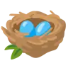 Emoji Fészek Tojásokkal 🪺 image - Google Noto Color style