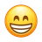 Grinning Face cu ochii zambitoare