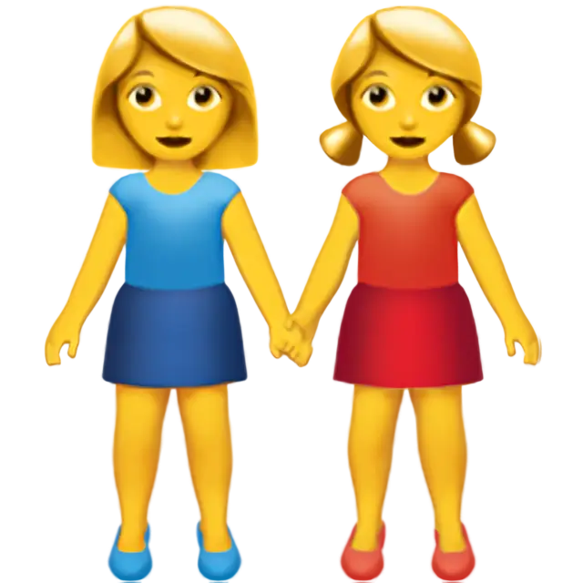 Due donne si tengono per mano