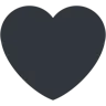 Emoji Fekete szív 🖤 image - Twitter / X (Twemoji) style