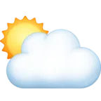 Fehér nap felhő mögött