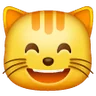 Grinning Cat With Smiling Eyes Emoji 😸 image - Samsung style