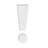 White Exclamation Mark