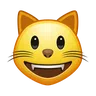 Emoji Mosolygó macska arca nyitott szájjal 😺 image - Telegram style