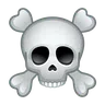 Czaszka i Piszczele Emoji ☠ image - Telegram style