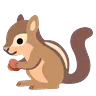 चीपमक Emoji 🐿 image - Google Noto Color Animated style