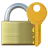 Zárt zár kulccsal