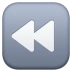 Fekete balra mutató kettős háromszög