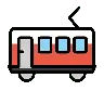 Emoji Vasúti kocsi 🚃 image - OpenMoji style