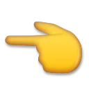 Fehér bal oldali mutató mutatószám