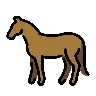 うま Emoji 🐎 image - OpenMoji style