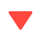 Red Triangle Pointed Down