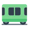 Emoji Vasúti kocsi 🚃 image - Tossface style