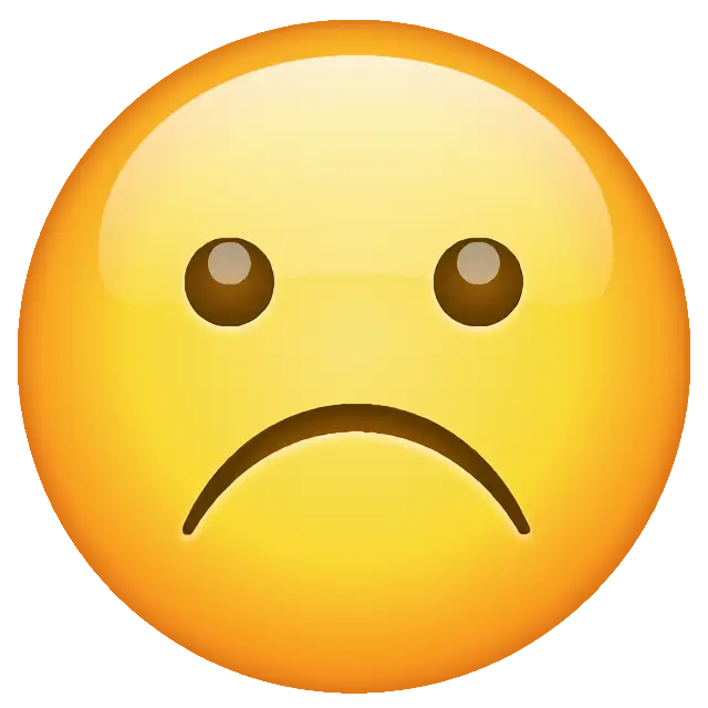 ☹ - Frowning Face Emoji meaning, copy and paste emoticon - ( ‿ ) SYMBL