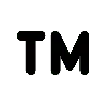 Emoji Védjegy jele ™ image - OpenMoji style