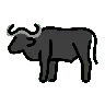 Búfalo de agua Emoji 🐃 image - OpenMoji style