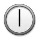 Óra számlap hat óra