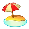 Beach With Umbrella