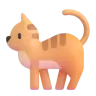 Gato Emoji 🐈 image - Microsoft 3D Fluent style