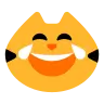 Emoji Macska arcát könny öröm 😹 image - Tossface style