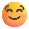 Emoji Fehér mosolygó arc ☺ image - Microsoft 3D Fluent style