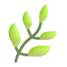 Emoji Növény 🌿 image - Microsoft 3D Fluent style