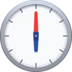 Óra számlap hat óra